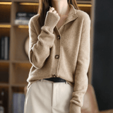 Annie™ | Strick-Cashmere-Gilet – Braun