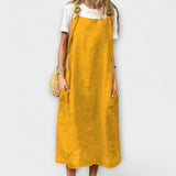 Mirta Denim Overalls – Gelb