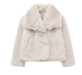 Coco Pelzjacke, Wintermäntel – Cremeweiß