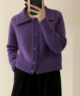 Haven | Premium Strick-Cardigan – Lila