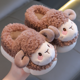 Süße Flauschige Hausschuhe für Kinder - FluffySteps – Braun