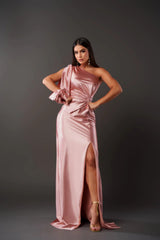 Anna | Elegantes Silhouette-Kleid – Rosa