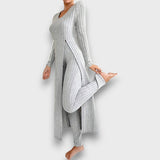 Seyra – Eleganter Zweiteiler – Grau