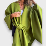 Loriva – Lockeres V-Neck Oberteil – Grün
