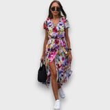 Liorah – Wickelkleid mit Sommercharme – Weiß