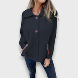 Lunaris – Jacke mit Kontrastärmeln – Schwarz
