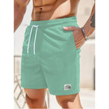 Kurze Hose mit Geräumigen Taschen für Herren | Ideal für den Sommer – Hellgrün