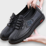 Ines – Orthopädische Lederschuhe | Premium Edition – Schwarz