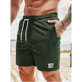 Kurze Hose mit Geräumigen Taschen für Herren | Ideal für den Sommer – Grün