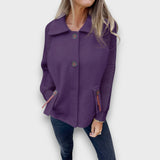 Lunaris – Jacke mit Kontrastärmeln – Lila