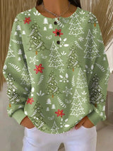 Annica™ - Alltagstauglicher Pullover in Luxuriöser Ästhetik – Weihnachtsgrün