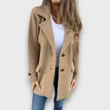Bella – Eleganter Mantel – Khaki