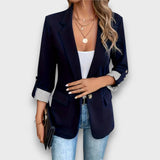 Elviane – Klassischer Blazer – Marineblau