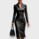 Moryn – Schwarzes Bodycon-Kleid – Schwarz