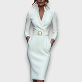Melyra – Elegantes Kleid – Weiß