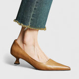 Felicity | Spitze Zehe Verstellbar Absatzschuhe – Beige
