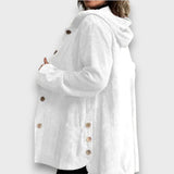 Corvianne – Lässige Kapuzenjacke – Weiß