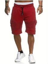 Herren Shorts mit Klapptaschen | Ideal für den Sommer – Rot
