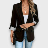Elviane – Klassischer Blazer – Schwarz