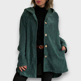 Corvianne – Lässige Kapuzenjacke – Grün