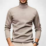 Herren Strick Rollkragenpullover – Khaki