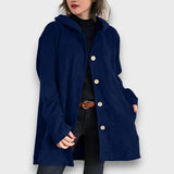 Corvianne – Lässige Kapuzenjacke – Marineblau