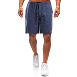 Kurze Hose mit Gummibund und Kordel für Herren | Ideal für den Sommer – Blau