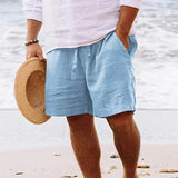 Lange Shorts mit verstellbarem Bund für Herren | Ideal für den Sommer – Blau