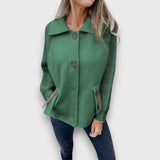 Lunaris – Jacke mit Kontrastärmeln – Grün
