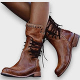 Lioren – Stiefeletten mit Schnürung – Braun