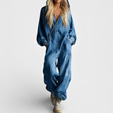 Abby - Overall – Lässiger Overall mit Taschen – Blau