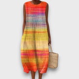 Solivana – Kleid mit Farbverlauf – Orange