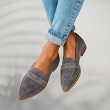 Rosa™ – Orthopädische Mokassins aus Leder – Grau