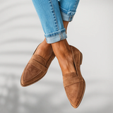 Rosa™ – Orthopädische Mokassins aus Leder – Khaki