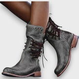 Lioren – Stiefeletten mit Schnürung – Grau