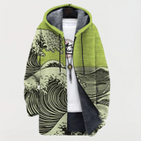 Delfina - Eine hochwertige Jacke, die Kunst zum Tragen bringt – Grün