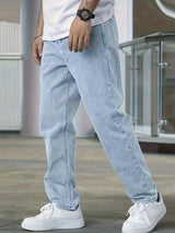 Eddie - Stilvolle Slim-Fit-Jeans für Herren – Hellblau