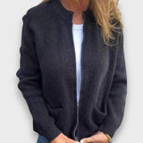 Lianelle – Strickjacke mit Taschen – Schwarz