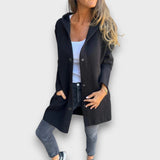 Lurea – Elegante Kapuzenjacke – Schwarz