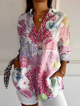 Chantelle - Stilvolle Bluse mit Knopfleiste für Damen – Rosa