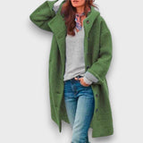 Sophira – Mantel für Herbst und Winter – Dunkelgrün