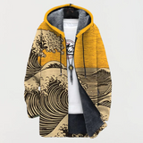 Delfina - Eine hochwertige Jacke, die Kunst zum Tragen bringt – Gelb