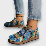 Fioren – Gemusterte Freizeitschuhe – Blau