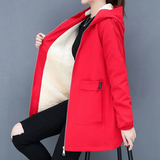 Kaleia – lässige kapuzenjacke für damen – Rot