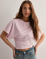Isidora | Damen Oversized Kurzarm T-Shirt – Rosa