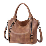 Isolde | Damen Hobo Bag Schultertasche – Braun