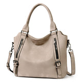 Isolde | Damen Hobo Bag Schultertasche – Grau