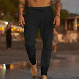 Linford - Herren leinenhose – Schwarz
