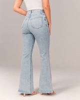 Elanith Damen Stretch-Hosen – Elegante Slim Fit Passform, Vielseitig Für Freizeit Und Arbeit – Hellblau