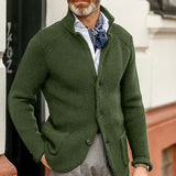 Sigmund - Elegante Strickjacke für Männer – Grün